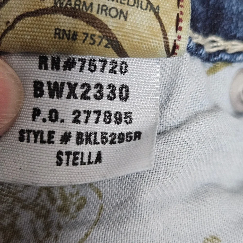 BKE Jeans Women 28 Blue Stella Bootcut Low Rise Stretch BKL5295R Medium Wash - Picture 4 of 11